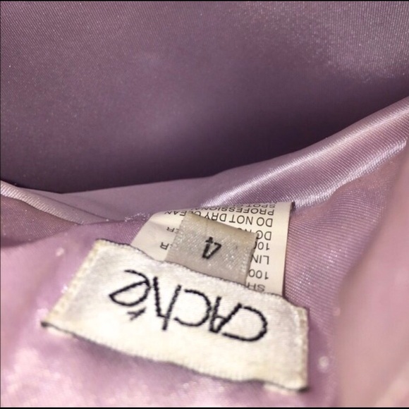 Caché Flower Prom Dress Size 4 - Picture 4 of 4